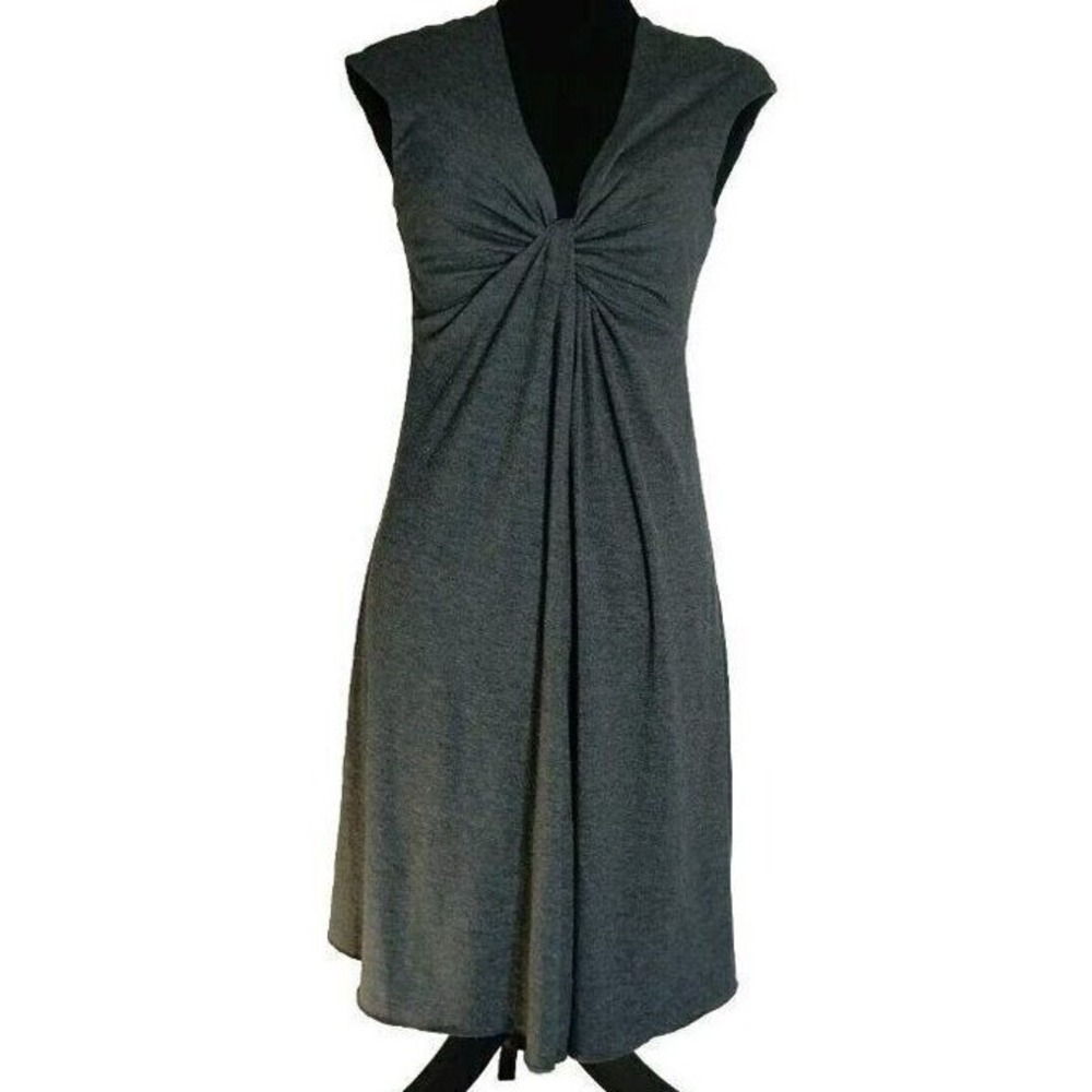 Express Twist Front Midi‎ Dress Sleeveless Casual Gray Dress Size Small